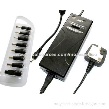 120W Universal AC/DC Adapter with 15 to 24V Output, Manual Type, 8 Tips